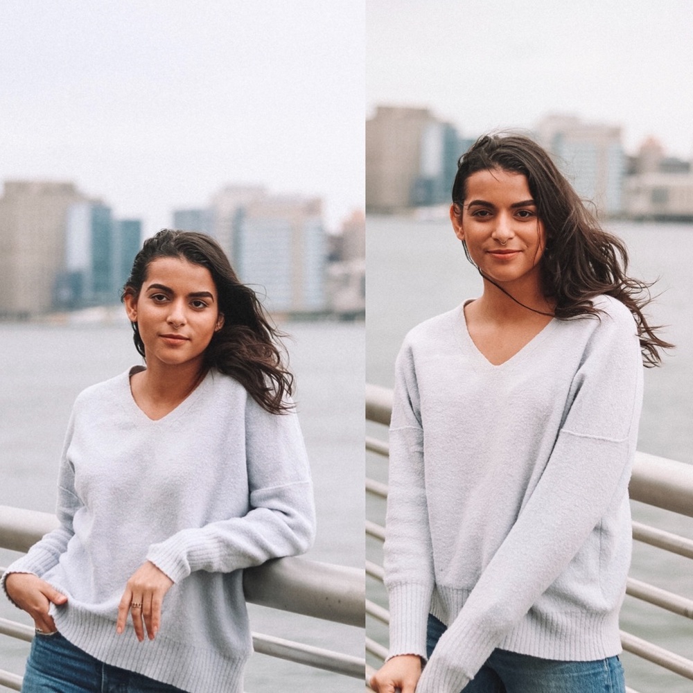 All saints Alpha v-neck wool sweater size M